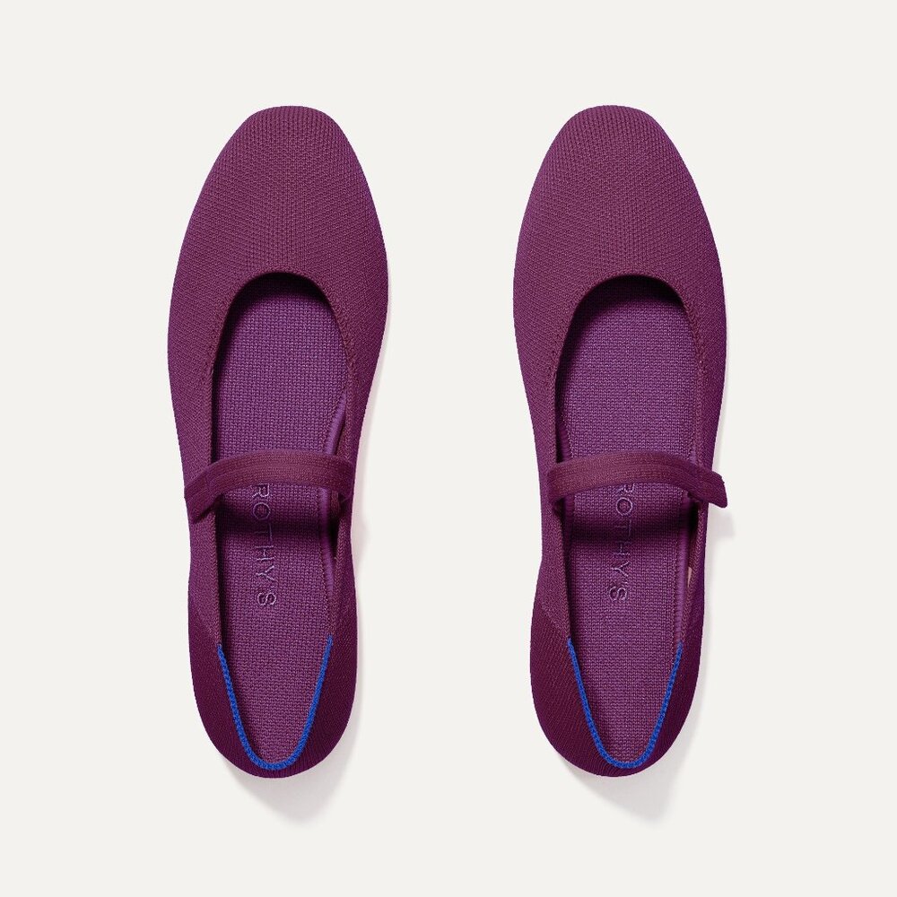 Rothy's The Square Mary Jane - Plum Size 9 - brand new, never worn